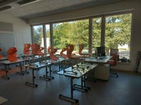 Ein neues Klassenzimmer in der Gesamtansicht